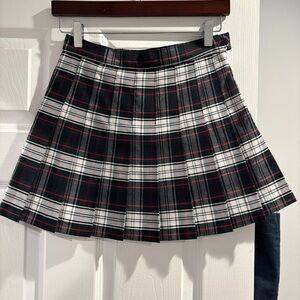 American Apparel plaid pleated tennis skirt